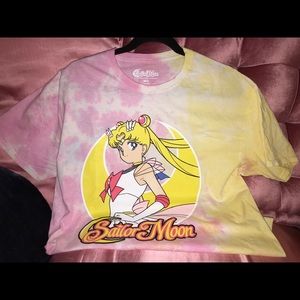 M/L Sailor Moon tie dye tee shirt